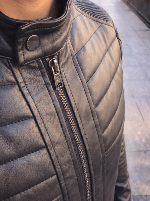 Ferrara Quilted Leather Jacket
