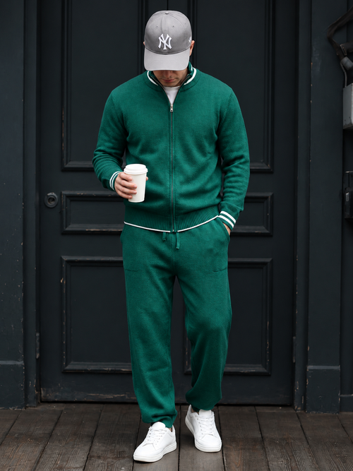Lucca Knit Tracksuit - Emerald