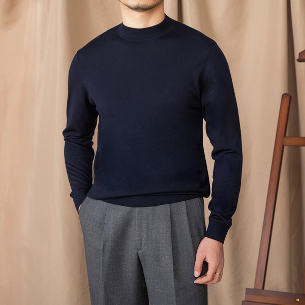 Lecce Wool Knit Sweater fabric