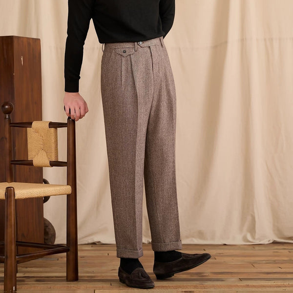 Chieti Wool Dress Trousers fabric