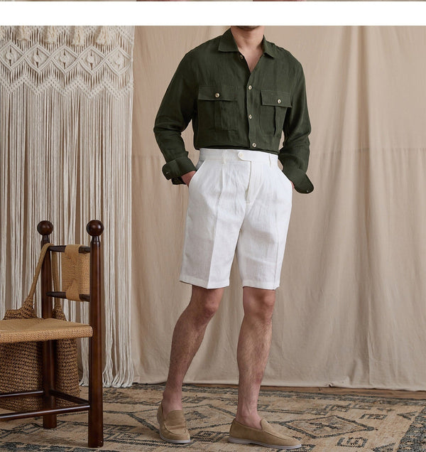 Nuoro Linen Shorts fit