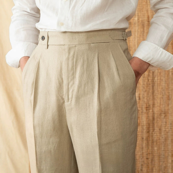 Cesena Linen Dress Trousers fit