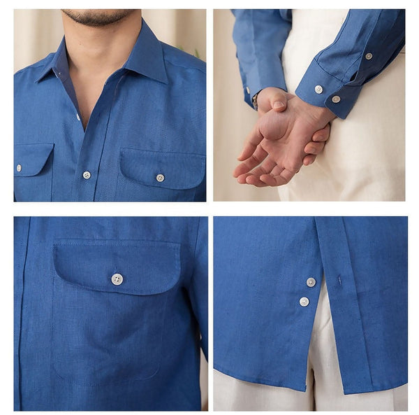 Rimini Linen Shirt detail