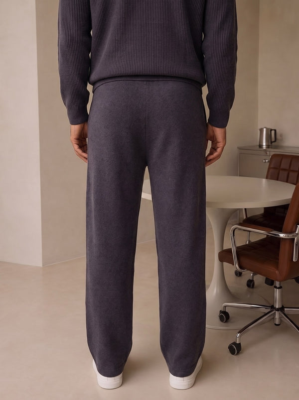 Ravenna Knit Polo Set - Graphite fit