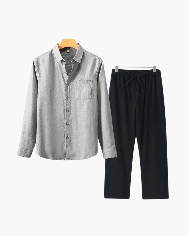 Linen Long-Sleeve Set