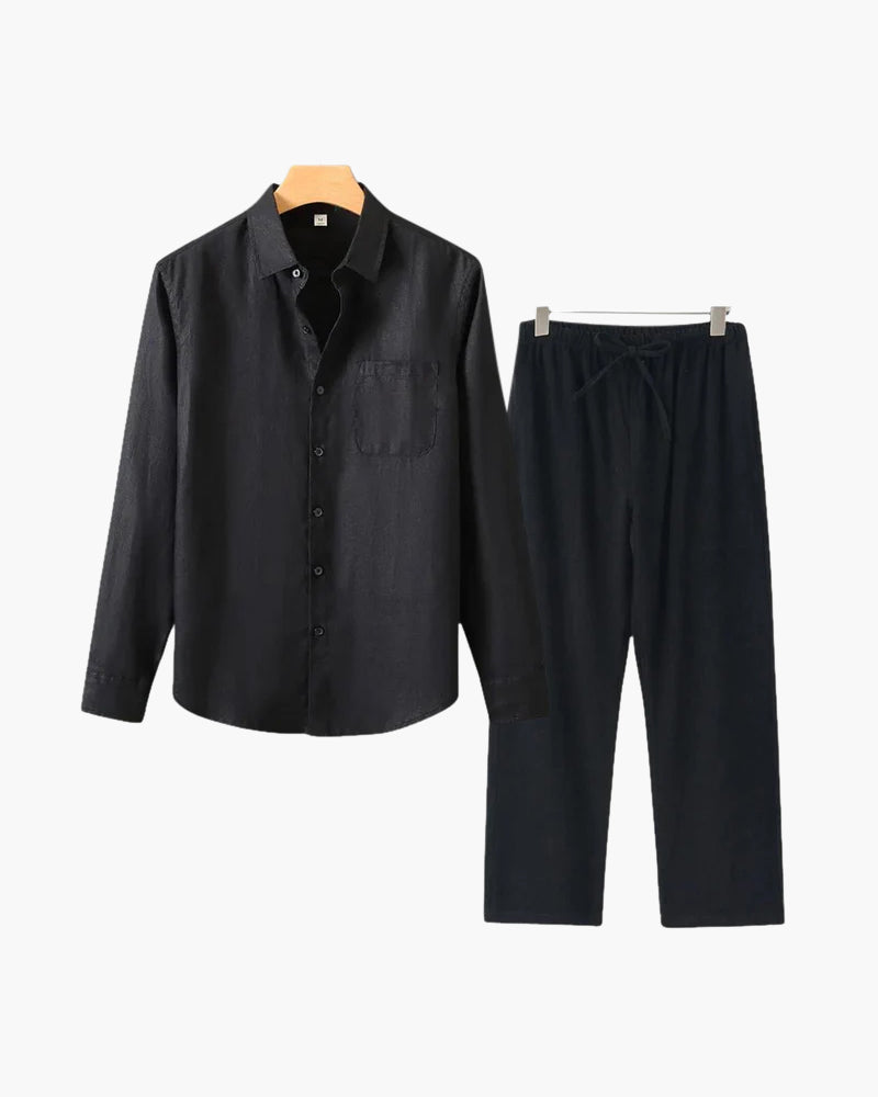 Linen Long-Sleeve Set