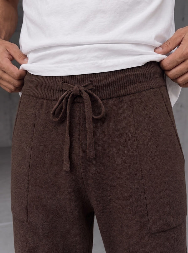 Parma Knit Polo Set - Chocolate