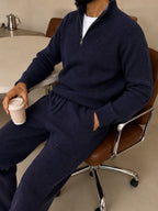 Ravenna Knit Polo Set - Navy