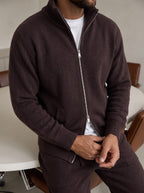 Bergamo Knit Tracksuit - Chocolate