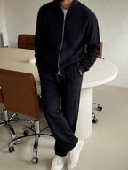 Bergamo Knit Tracksuit - Black