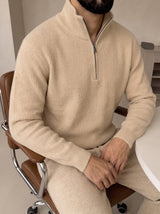 Ravenna Knit Polo Set - Beige