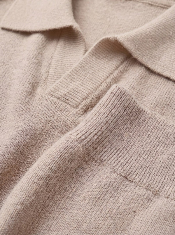 Parma Knit Polo Set - Ivory