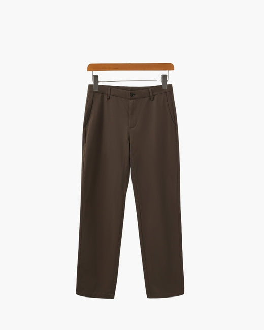 Tailored Wool-Blend Trousers