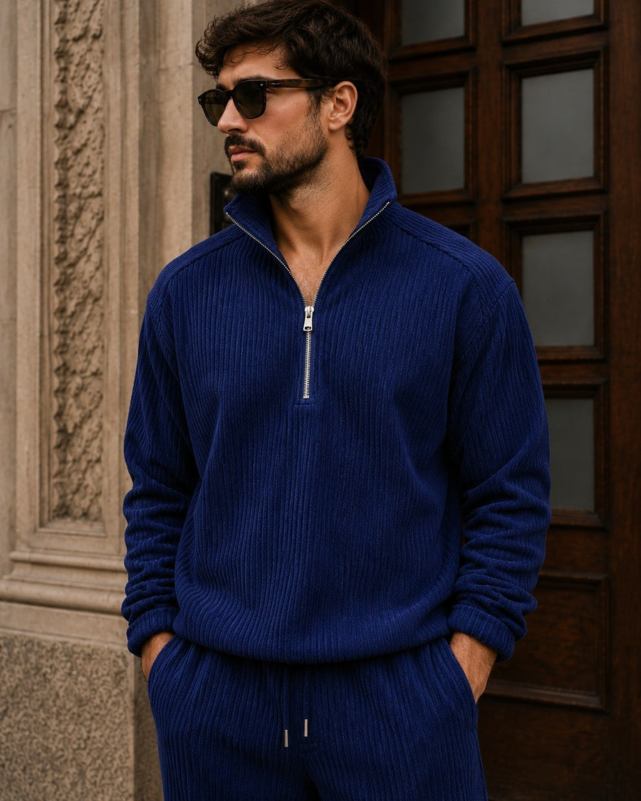 Garda Half-Zip Tracksuit - Navy