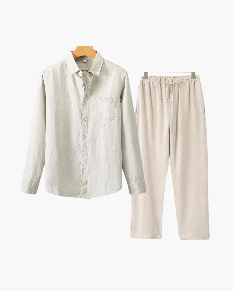 Linen Long-Sleeve Set