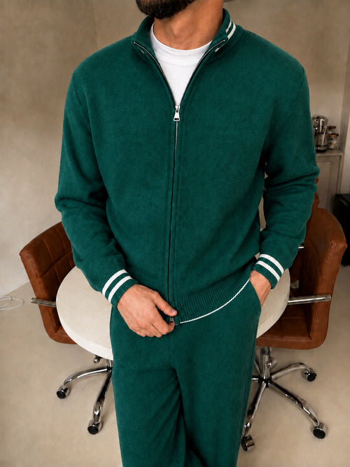 Lucca Knit Tracksuit - Emerald