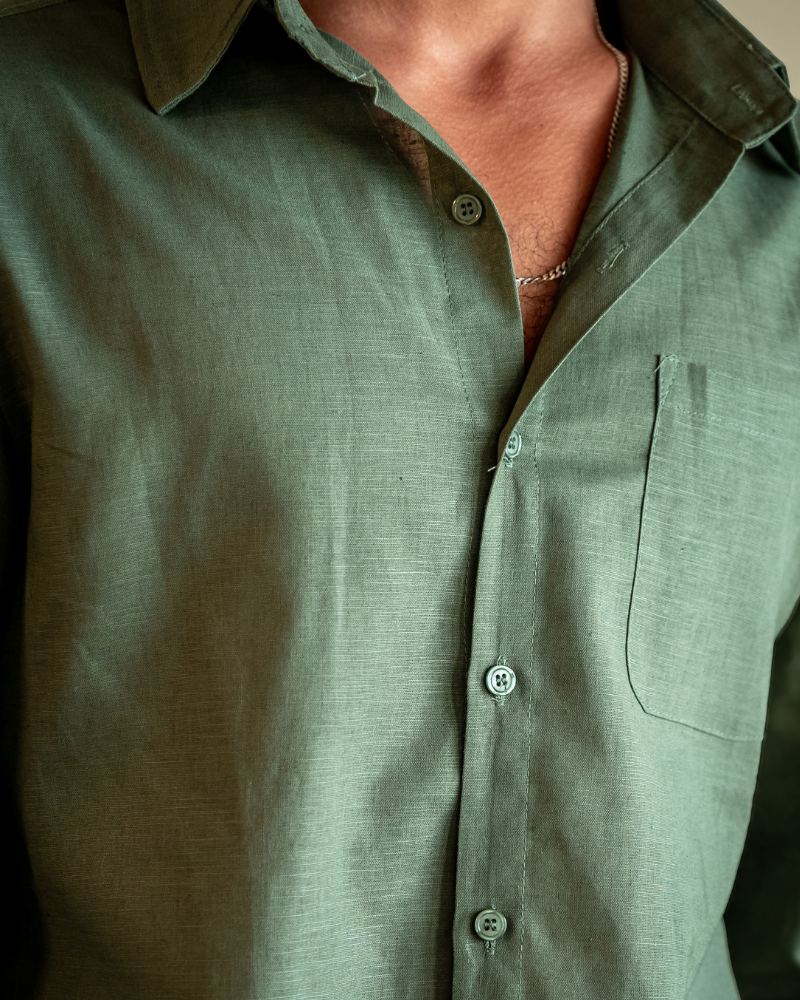 Linen Long-Sleeve Set