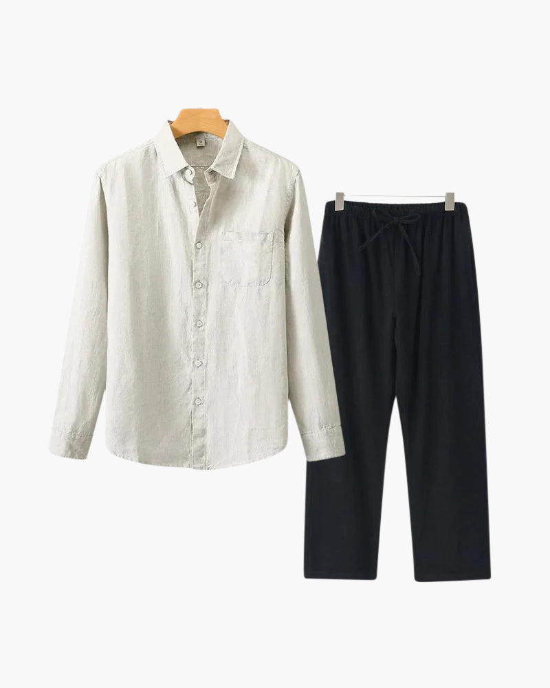 Linen Long-Sleeve Set