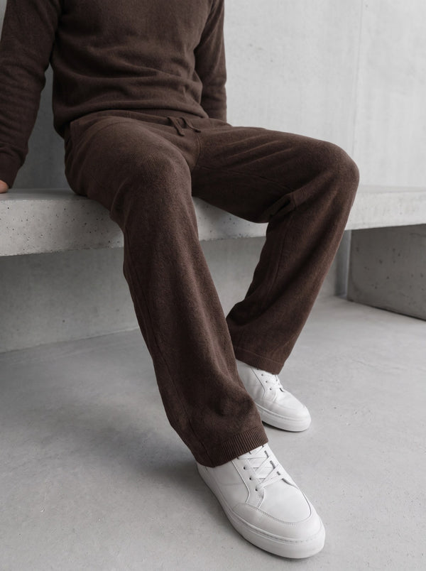 Parma Knit Polo Set - Chocolate detail