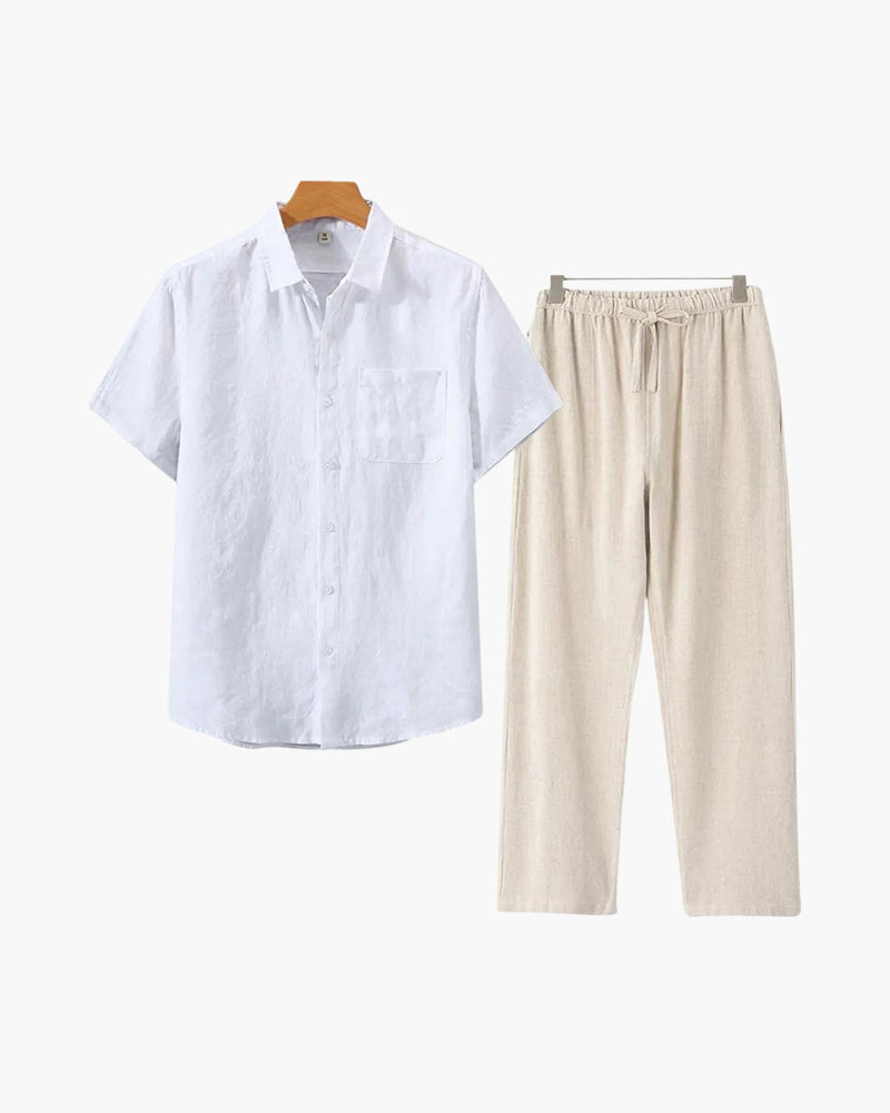 Linen Short-Sleeve Set