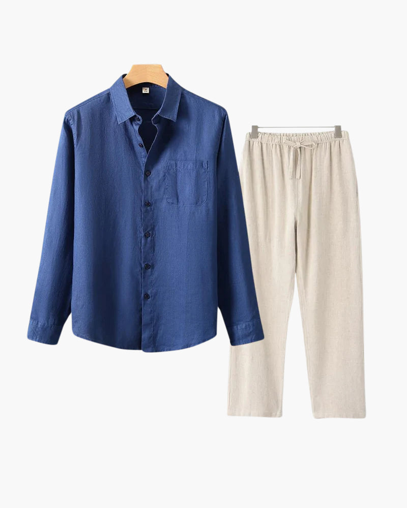Linen Long-Sleeve Set