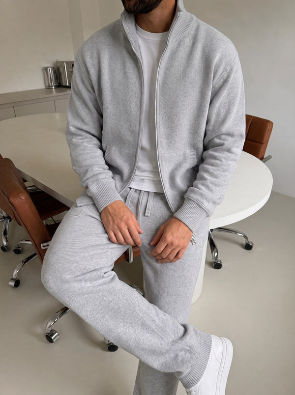 Bergamo Knit Tracksuit - Gray fit
