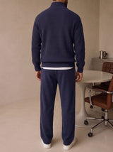 Ravenna Knit Polo Set - Navy