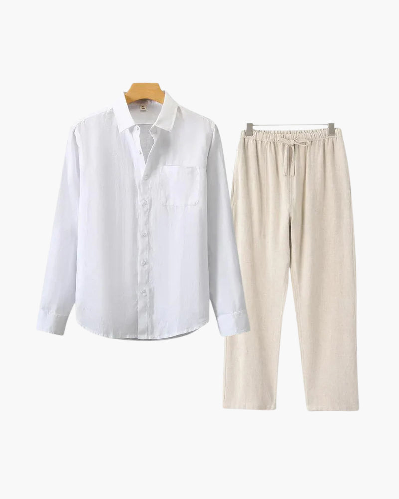 Linen Long-Sleeve Set