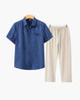 Linen Short-Sleeve Set