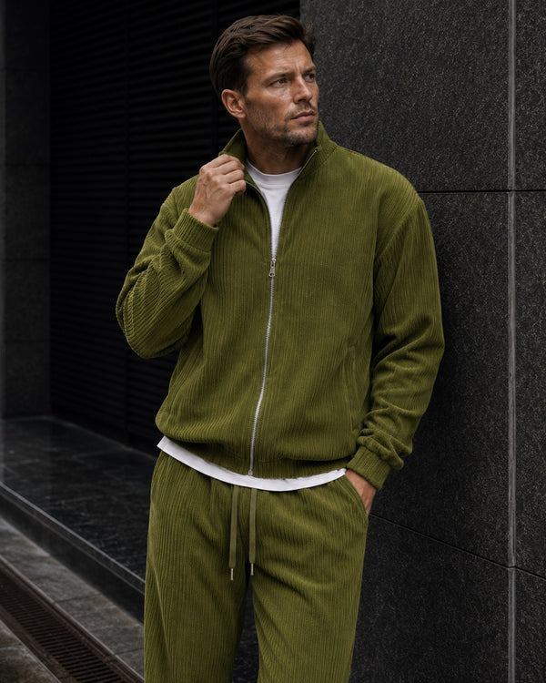 Como Full-Zip Tracksuit - Khaki fit