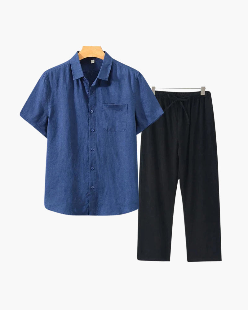 Linen Short-Sleeve Set