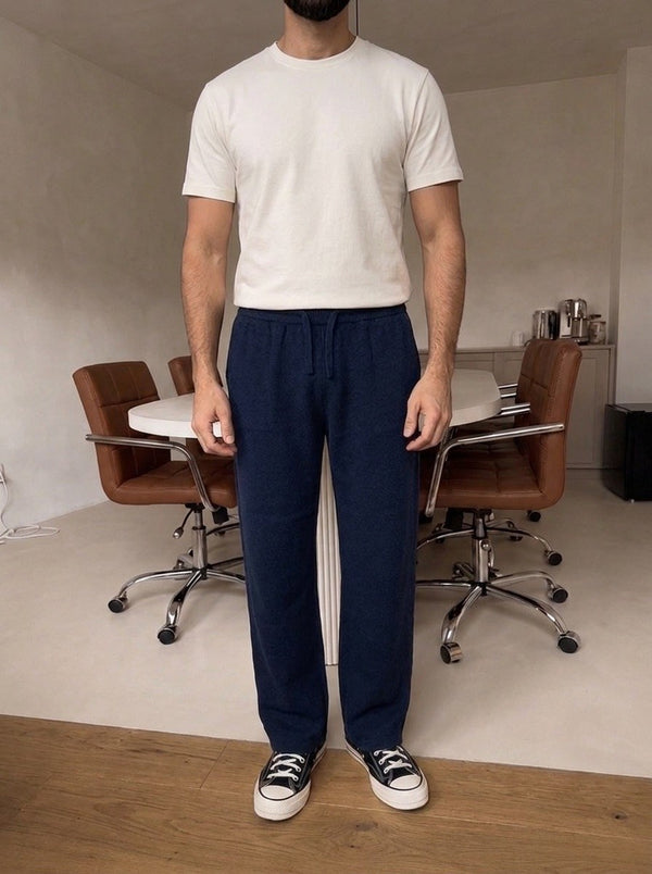 Mantova Button Knit Set - Navy detail