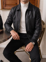 Genova Hooded Leather Jacket