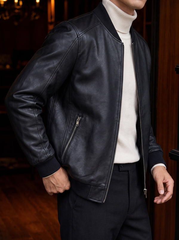 Torino Leather Jacket fabric