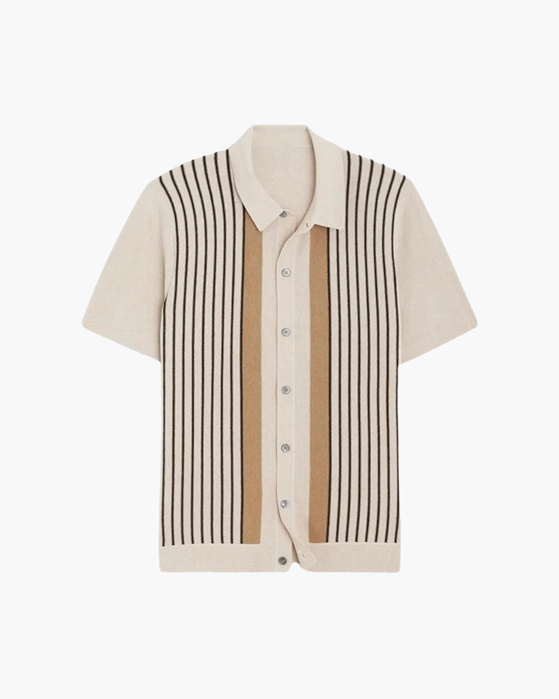 Monte Carlo Striped Knit Polo