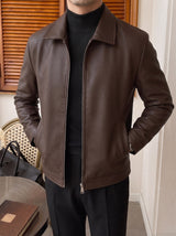 Pavia Leather Jacket - Chocolate