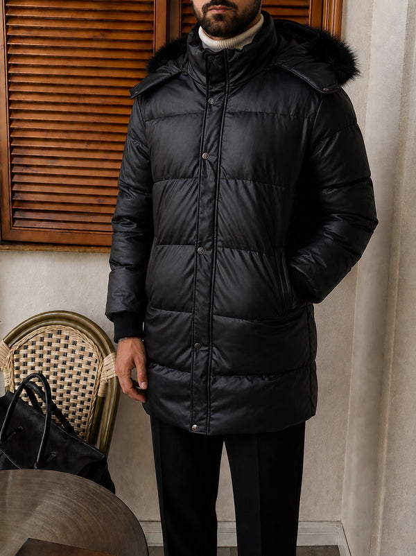 Aosta Shearling Leather Jacket detail