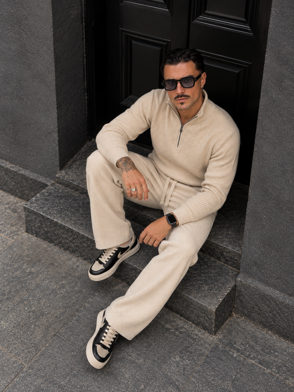Perugia Quarter-Zip Knit Set fit