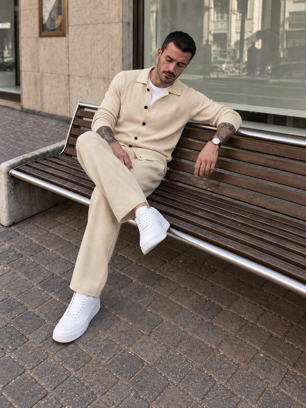 Viterbo Button Knit Set fit