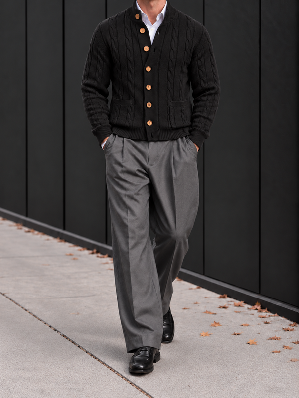 Spoleto Cable Cardigan fabric