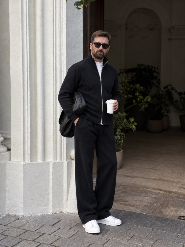 Ascoli Stand Collar Knit Set detail