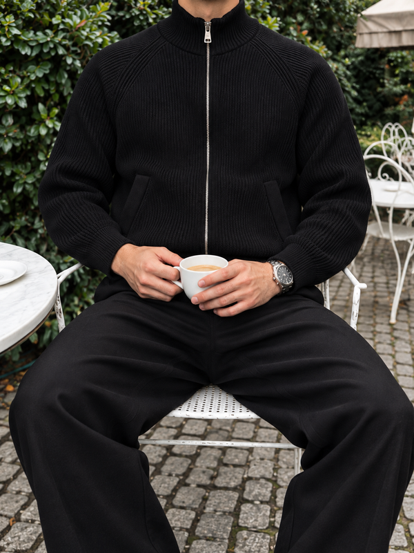 Maratea Zip Cardigan detail