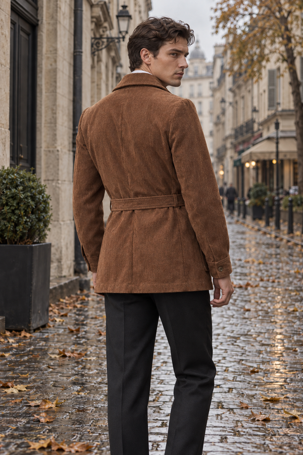 Gaeta Suede Safari Jacket fit