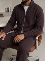 Bergamo Knit Tracksuit - Chocolate