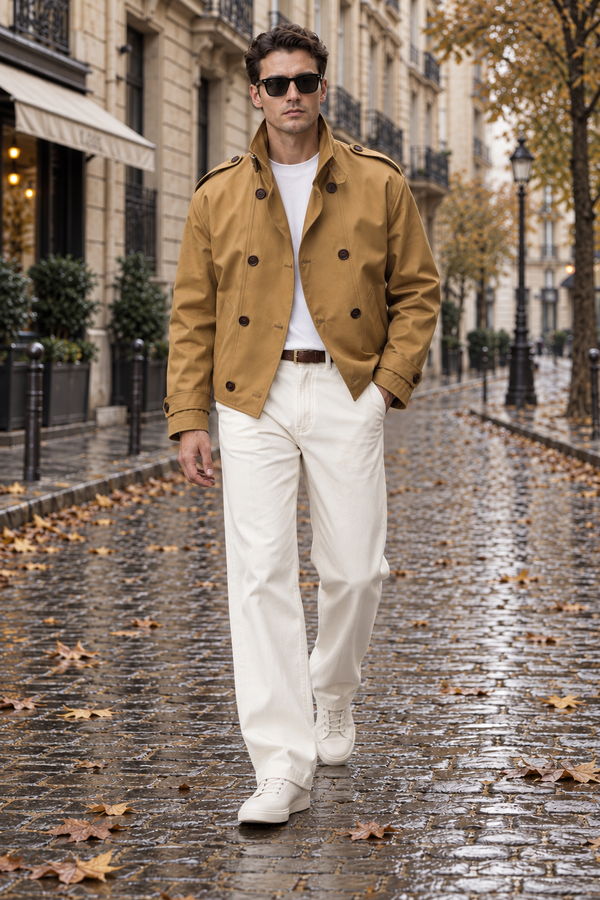 Erice Double-Breasted Epaulette Jacket
