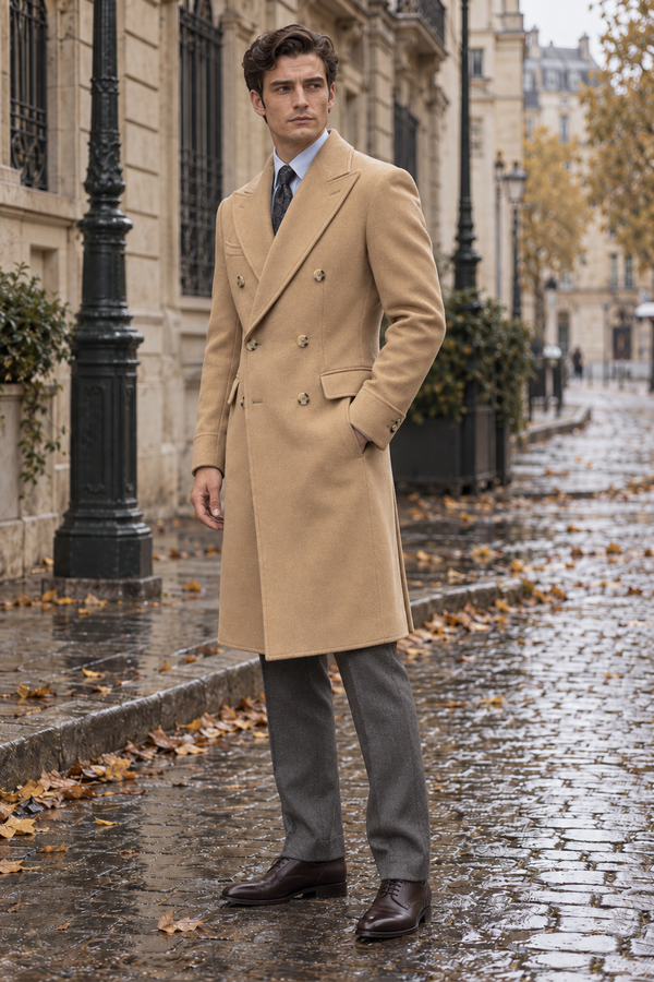 Rovereto Camel Coat fabric