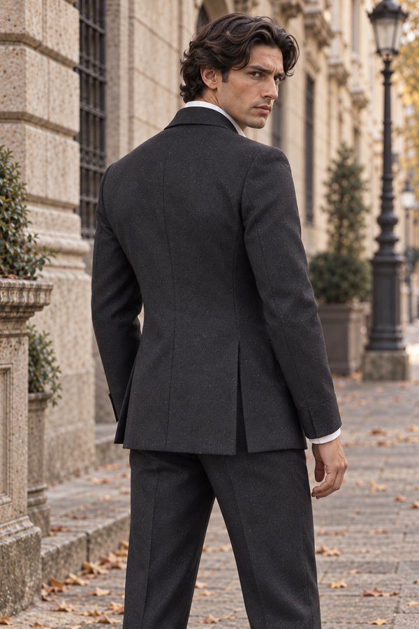Pompei Shawl Collar Suit fit