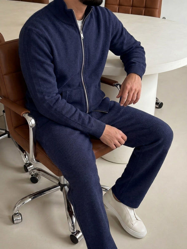 Bergamo Knit Tracksuit - Navy fit