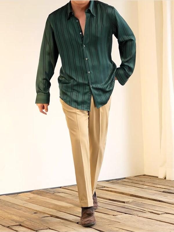 Portovenere Satin Stripe Shirt