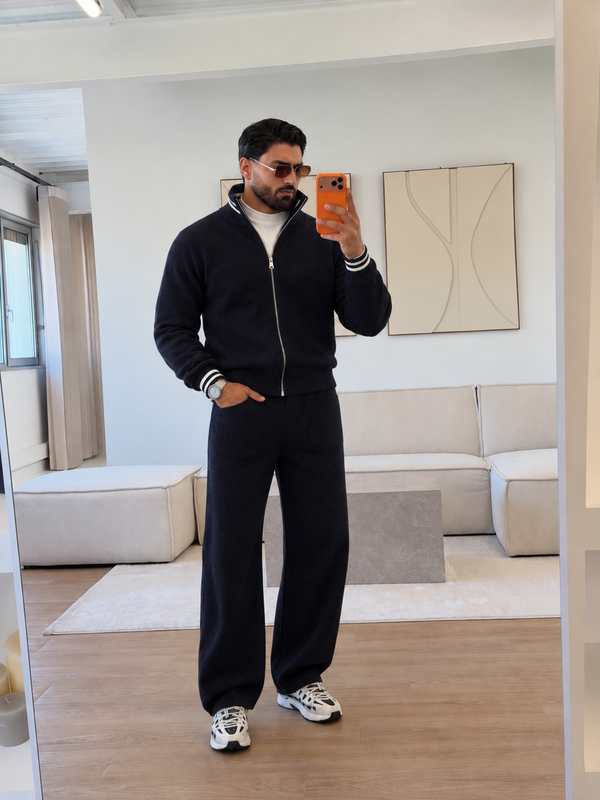 Lucca Knit Tracksuit - Black